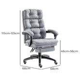 Hoxton Room Karsten Executive Chair with Footrest