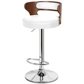 Hoxton Room Brown Ackley Faux Leather Adjustable Barstools