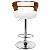 Hoxton Room Brown Ackley Faux Leather Adjustable Barstools