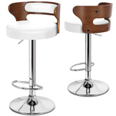 Hoxton Room Brown Ackley Faux Leather Adjustable Barstools