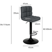 Hoxton Room Solvar Adjustable Barstools