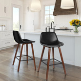 Hoxton Room 65cm Demari Faux Leather Bar Stools