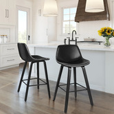 Hoxton Room 65cm Demari Faux Leather Bar Stools