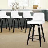 Hoxton Room 65cm Norris Faux Leather Swivel Barstools