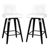 Hoxton Room 65cm Norris Faux Leather Swivel Barstools