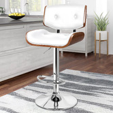 Hoxton Room Black Odette Adjustable Barstool