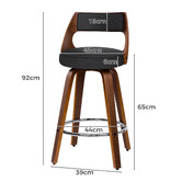 Hoxton Room 65cm Dillon Swivel Bar Stools