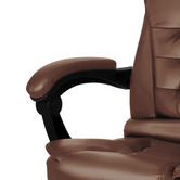 Hoxton Room Lincoln Faux Leather Massage Executive Chair with Footrest
