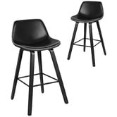 Hoxton Room 65cm Demari Faux Leather Bar Stools