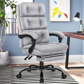 Hoxton Room Karsten Executive Chair with Footrest