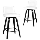 Hoxton Room 65cm Norris Faux Leather Swivel Barstools