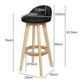 Hoxton Room 83cm Kallisto Swivel Barstools