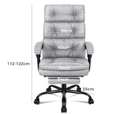 Hoxton Room Karsten Executive Chair with Footrest