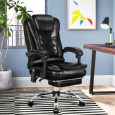 Hoxton Room Galini PU Leather Heated Massage Office Chair