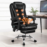 Hoxton Room Galini PU Leather Heated Massage Office Chair