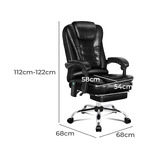 Hoxton Room Galini PU Leather Heated Massage Office Chair