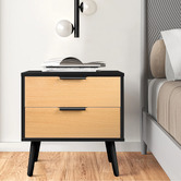 Hoxton Room Sebastian 2 Drawer Bedside Table