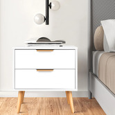 Hoxton Room Sebastian 2 Drawer Bedside Table