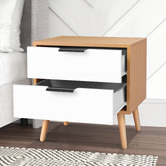 Hoxton Room Sebastian 2 Drawer Bedside Table