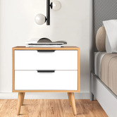 Hoxton Room Sebastian 2 Drawer Bedside Table