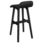 Hoxton Room 74cm Black Frances Faux Leather Barstools