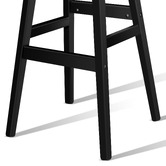 Hoxton Room 74cm Black Frances Faux Leather Barstools