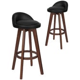 Hoxton Room 83cm Lorenz Faux Leather Swivel Barstools