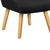 Hoxton Room 2 Piece Mauro Velvet Armchair &amp; Footstool Set