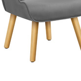 Hoxton Room 2 Piece Mauro Velvet Armchair &amp; Footstool Set