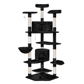Hoxton Room 202cm Fir Wood &amp; Plush Cat Scratching Tree