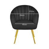 Hoxton Room Franco Velvet Armchair