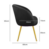 Hoxton Room Franco Velvet Armchair