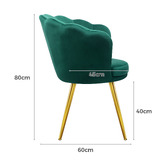 Hoxton Room Rocco Velvet Armchair