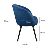 Hoxton Room Franco Velvet Armchair