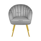 Hoxton Room Franco Velvet Armchair
