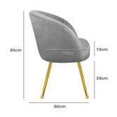 Hoxton Room Franco Velvet Armchair