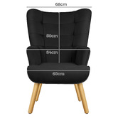 Hoxton Room 2 Piece Mauro Velvet Armchair &amp; Footstool Set