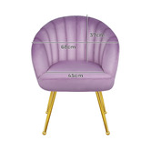 Hoxton Room Franco Velvet Armchair