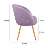 Hoxton Room Franco Velvet Armchair