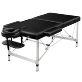 Hoxton Room Carson 75cm Faux Leather 2 Fold Lift Up Massage Table