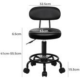 Hoxton Room Marcus Faux Leather Drafting Chair