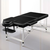 Hoxton Room Carson 75cm Faux Leather 2 Fold Lift Up Massage Table