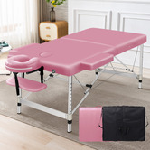 Hoxton Room Carson 75cm Faux Leather 2 Fold Lift Up Massage Table