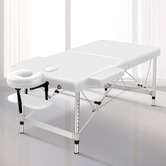 Hoxton Room Carson 75cm Faux Leather 2 Fold Lift Up Massage Table