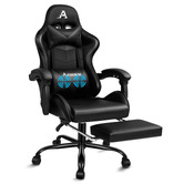 Hoxton Room Darius Faux Leather Gaming Chair with Lumbar Massage