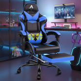 Hoxton Room Darius Faux Leather Gaming Chair with Lumbar Massage
