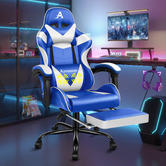 Hoxton Room Darius Faux Leather Gaming Chair with Lumbar Massage