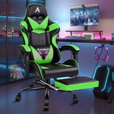 Hoxton Room Darius Faux Leather Gaming Chair with Lumbar Massage