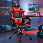 Hoxton Room Darius Faux Leather Gaming Chair with Lumbar Massage