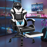 Hoxton Room Darius Faux Leather Gaming Chair with Lumbar Massage